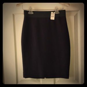 Express Pencil Skirt - purple with stretch waist